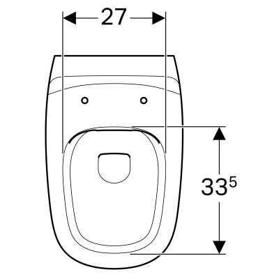 Унитаз подвесной безободковый Geberit Citterio (500.510.01.1)