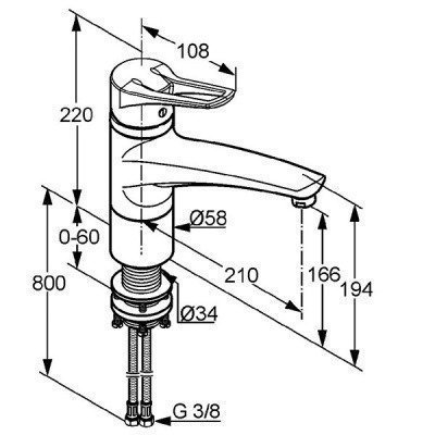 Смеситель для кухни  Kludi  -  MX (399340562)