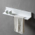 Полочка с полотенцедержателем для ванной комнаты ABBER Stein белая (AS1655)