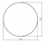 Зеркало Aquanika Round с подсветкой, датчик на движения, антипар /D77/ (AQR7777RU124)