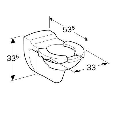 Унитаз подвесной Geberit Bambini (201715000)
