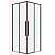 1/2 душ.ограждения 1/2.К33.01.12.21.00 Galaxy (120*195) черный матовый, стекло прозрачное, 1 место (1/2.K33.01.12.21.00)