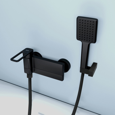 Смеситель для ванны, черный, Slide, IDDIS (SLIBL00i02)