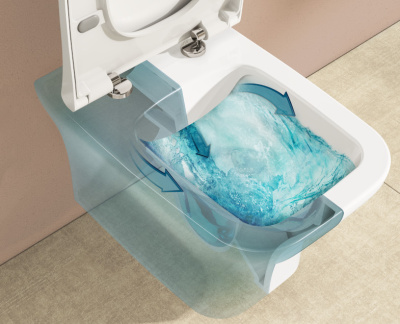 Подвесной Безободковый унитаз Vitra Zentrum Square (7484B003-0075)