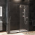 AM.PM Gem Solo Дверь душевая 140х195, стекло матовое, профиль черный матовый (W90G-140-1-195BM)