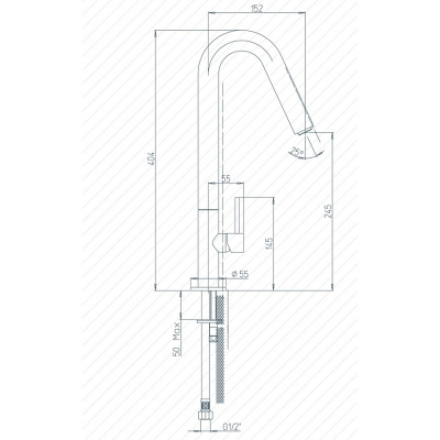 Смеситель для кухни Paini Cox (78CR572USLMKM)