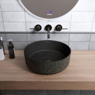 Раковина GR-5010BBL (355*355*115) ЧЕРНАЯ (GR-5010BBL)