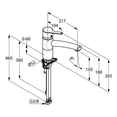 Смеситель для кухни  Kludi  -  TRENDO (335750575)