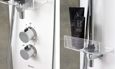 Душевая панель IDO Showerama белая c душевой стойкой белого цвета Comfort (558.131.00.1) Душевая панель IDO Showerama белая c душевой стойкой белого цвета Comfort (558.131.00.1)