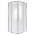 Душ. ограждение NG-3625-34 (80*80*195) полукруг, раздвижная, хром, стекло шиншилла, 1 место (NG-3625-34)