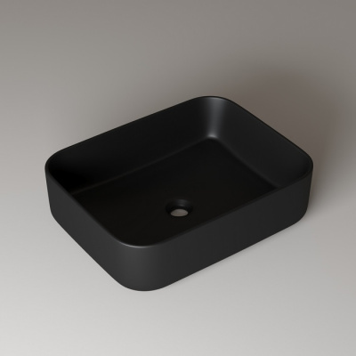 Чёрный матовый умывальник накладной, Bridge, IDDIS (BRIBM05i27)