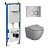 Комплект 3 в 1: инсталляция 900.K31.01.000+клавиша 700.K31.01.110.110 хром матовый+унитаз GR-4411GMS (97.4411GMS.01.110)