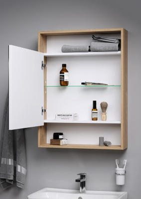 Зеркальный шкаф Aqwella City 60см (SIT0406DB)