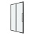 Дверь в нишу 100.K33.02.100.42.00 Cosmo (100*195) графит сатин, стекло прозрачное, 1 место (100.K33.02.100.42.00)