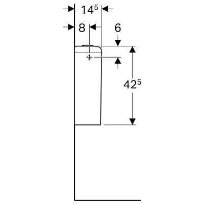 Бачок для унитаза Geberit iCon Square (228950000)