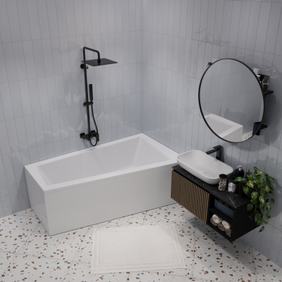 Ванна акриловая 1Marka "THOMAS" 170х100 R (01том1710п)