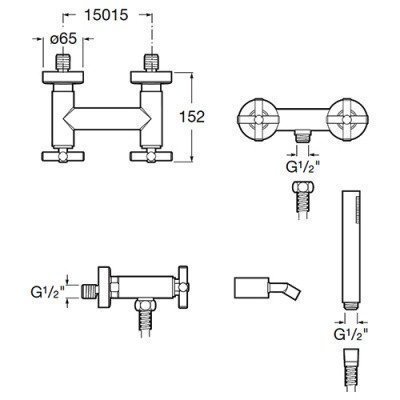Смеситель для душа Roca - Loft (5A2043C00) Смеситель для душа Roca - Loft (5A2043C00)