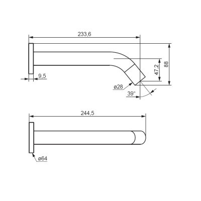 Сенсорный смеситель для умывальника Damixa Scandinavian Pure, встраиваемый, чёрный (360270300) Сенсорный смеситель для умывальника Damixa Scandinavian Pure, встраиваемый, чёрный (360270300)