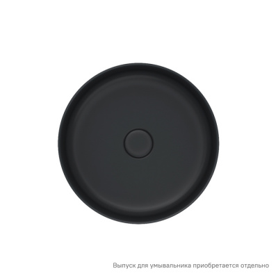 Чёрный матовый умывальник накладной, Ray, IDDIS (RAYBM03i27)