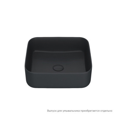 Черный матовый умывальник накладной, Bridge, IDDIS (BRIBM04i27)