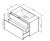 AM.PM INSPIRE V2.0, База под раковину, подвесная, 100 см, 3 ящика, push-to-open, элегантный (M50AFHX1003EGM)