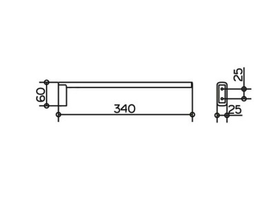 Полотенцедержатель Keuco Edition 400, 34 см (11522010000)