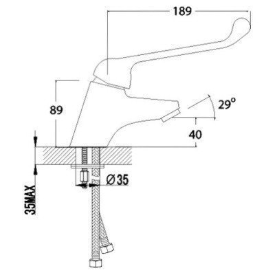 Смеситель раковины Lemark - Projekt (LM4606C)