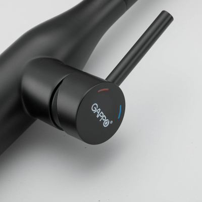 Gappo смеситель для кухни чёрный (G4398-46)