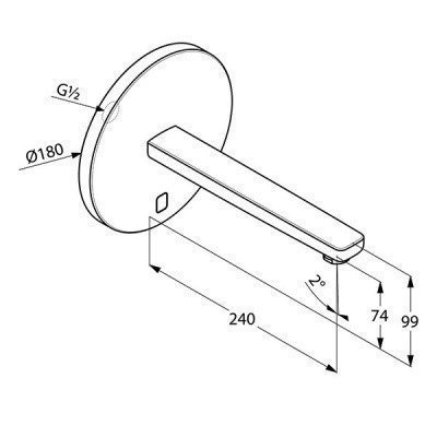 Смеситель для раковины  Kludi  -  ZENTA (3840305)
