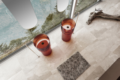 Раковина отдельностоящая прозрачная ABBER Kristall (AT2701Opal)