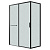 Душ.ограждение 120.K33.05.1280.21.02 Style (120*80*195) черный матовый, стекло шиншилла, 2 места (120.K33.05.1280.21.02)