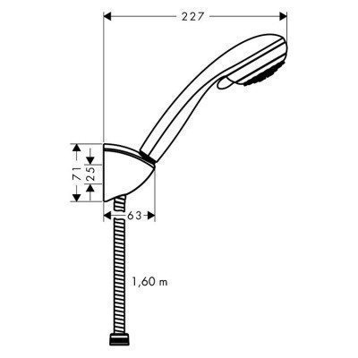 Душевой гарнитур Hansgrohe - Crometta 85 (27559000)