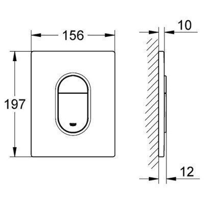 Смывная клавиша Grohe - Arena Cosmopolitan (38844SH0)