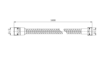 Шланг для душа 160см AQUATEK (AQ2101CR)