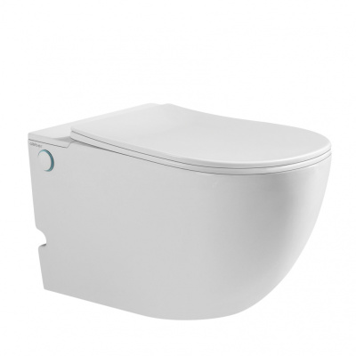 Унитаз ABBER Bequem подвесной белый с импульсным смывом (AC1105P)