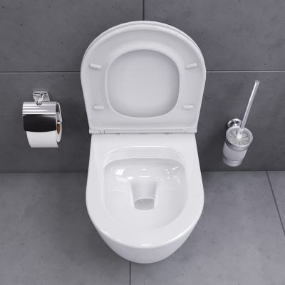 Damixa Sirius подвесной унитаз безободковый с сиденьем микролифт (DX86C1700SC)