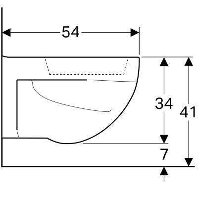 Унитаз подвесной Geberit Renova (203140000)