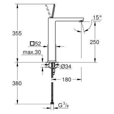 Смеситель для раковины Grohe - Eurocube Joy (23661000)