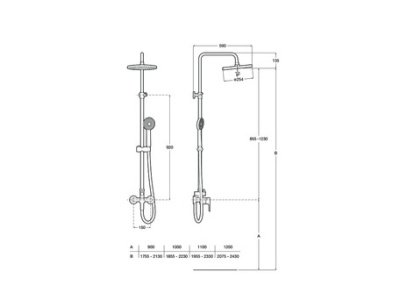 Душевая стойка Roca L20 (5A9709C00) Душевая стойка Roca L20 (5A9709C00)