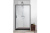 Душевая дверь Aquatek двухэлементная, раздвижная1200x2000 профиль черный, стекло прозрачное (AQ ARI RA 12020BL)
