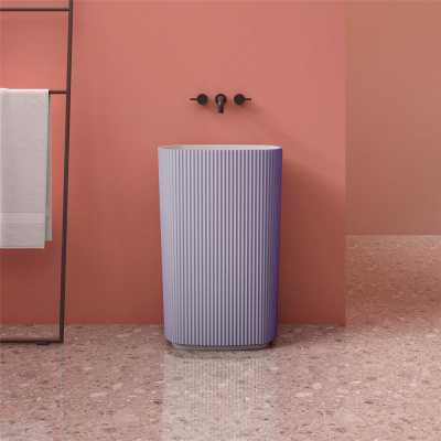 Раковина отдельностоящая ABBER Stein фиолетовая (AS2502Violett)