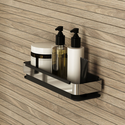 Полка, нержавеющая сталь,черная, IDDIS (SHE13SBi44) Полка, нержавеющая сталь,черная, IDDIS (SHE13SBi44)