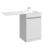 Напольная тумба Aqwella Forma с бельевой корзиной справа и двумя отсеками для хранения хозяйственных принадлежностей c умывальником Forma 115 (FOR0105KR)