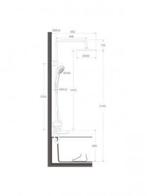 Душевая стойка Roca Victoria-T (5A2718C00)