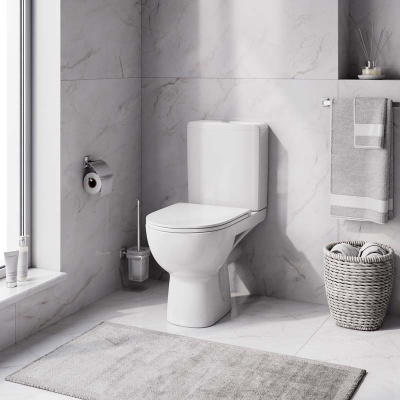 Унитаз-компакт AM.PM Gem, напольный, с быстросъемным сиденьем микролифт (C908607SC)