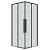 Душ.ограждение 300.K33.01.9090.21.02 Galaxy (90*90*195) квадрат,раздвижн,черн.матов,стекло шиншилла (300.K33.01.9090.21.02)
