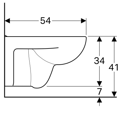 Унитаз подвесной Geberit Renova Plan (202150000)
