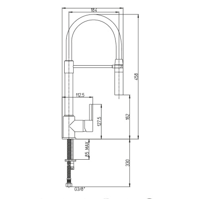 Смеситель для кухни Paini Cox (78CR557YOSPEKM)