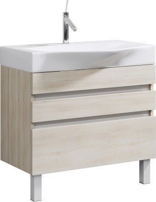 Тумба с умывальником напольная AQWELLA 5 STARS - Bergamo 80 (Ber.01.08/n/A)