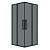 Душ.ограждение 300.K33.02.1010.21.10 Cosmo (100*100*195) квадрат,раздвижн,черн. матов, стекло тонированное (300.K33.02.1010.21.10)